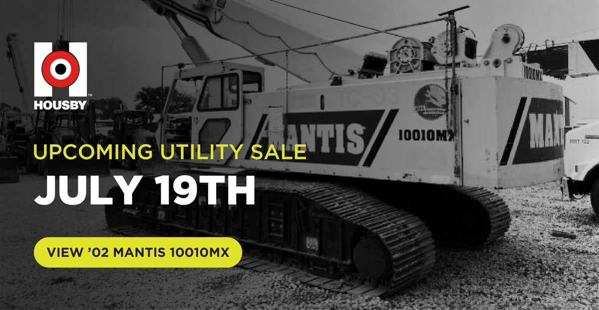 Upcoming Housby Utility Online Sale - July 19th | View ’02 Mantis 10010MX