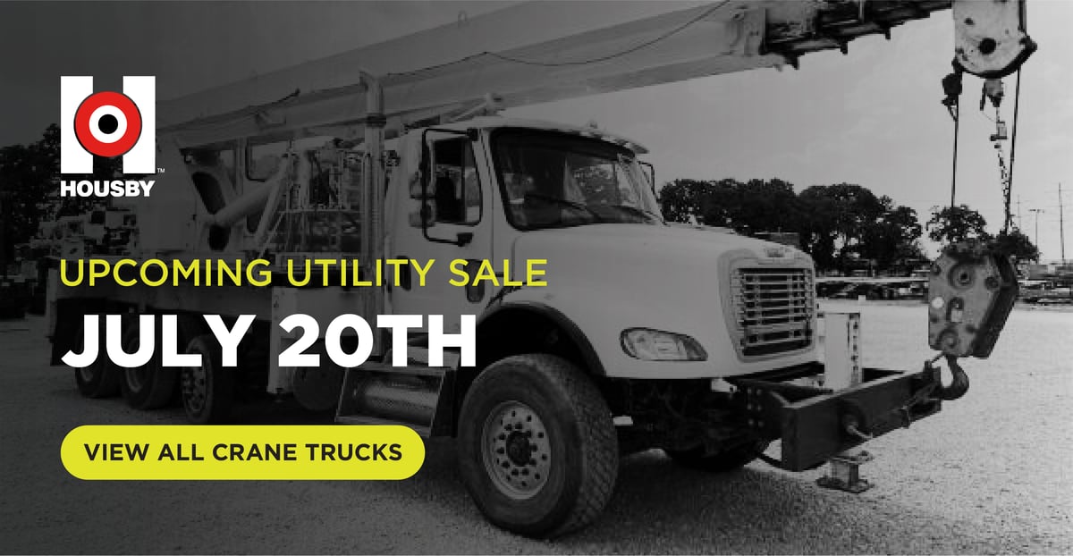 Upcoming Housby Utility Online Sale - July 20th | View All Crane Trucks