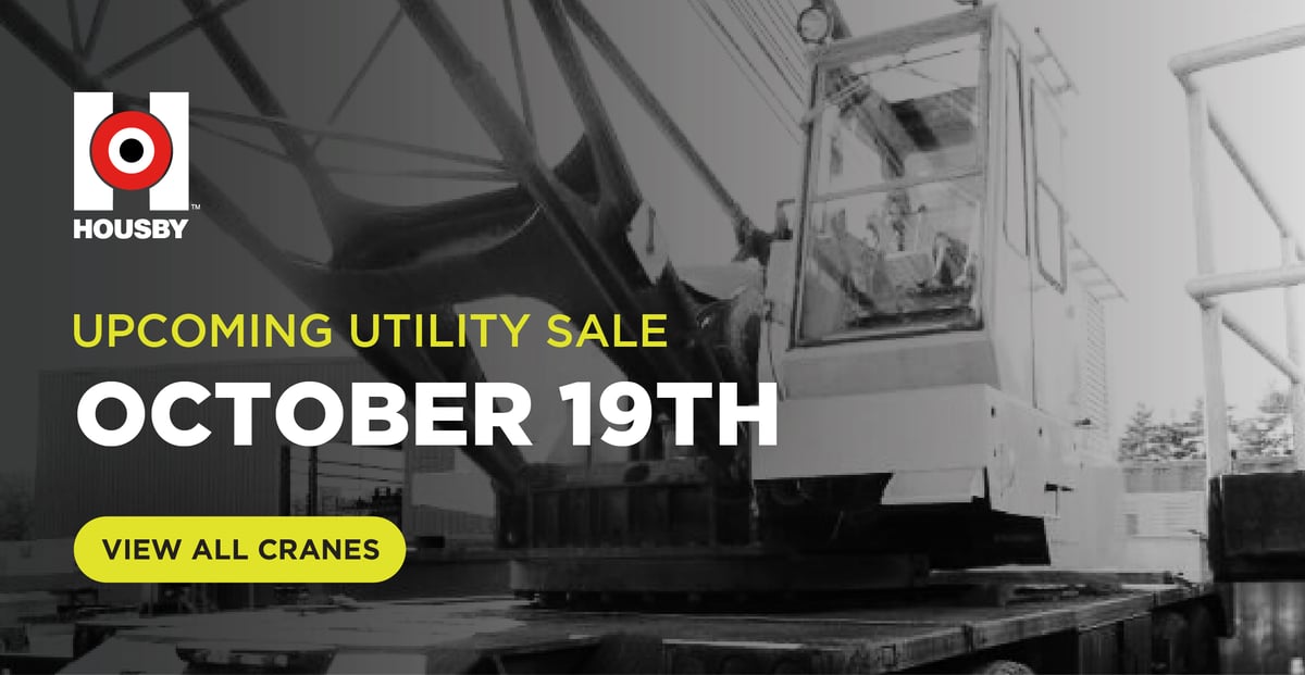 Upcoming Housby Utility Online Sale - October 19th | View All Cranes