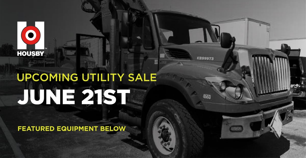Upcoming Housby Utility Sale - June 21st | Featured Equipment Below
